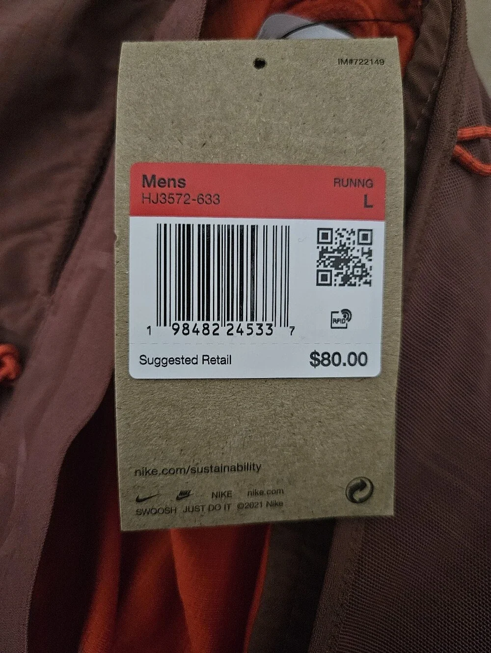 Nike Trail Second Sunrise Picante Red Shorts